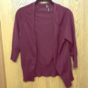 Maurices plum cardigan